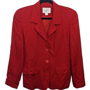 Express Red Tailored Blazer Size 2 🔥✨